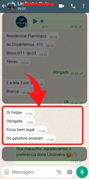 Elogio de cliente